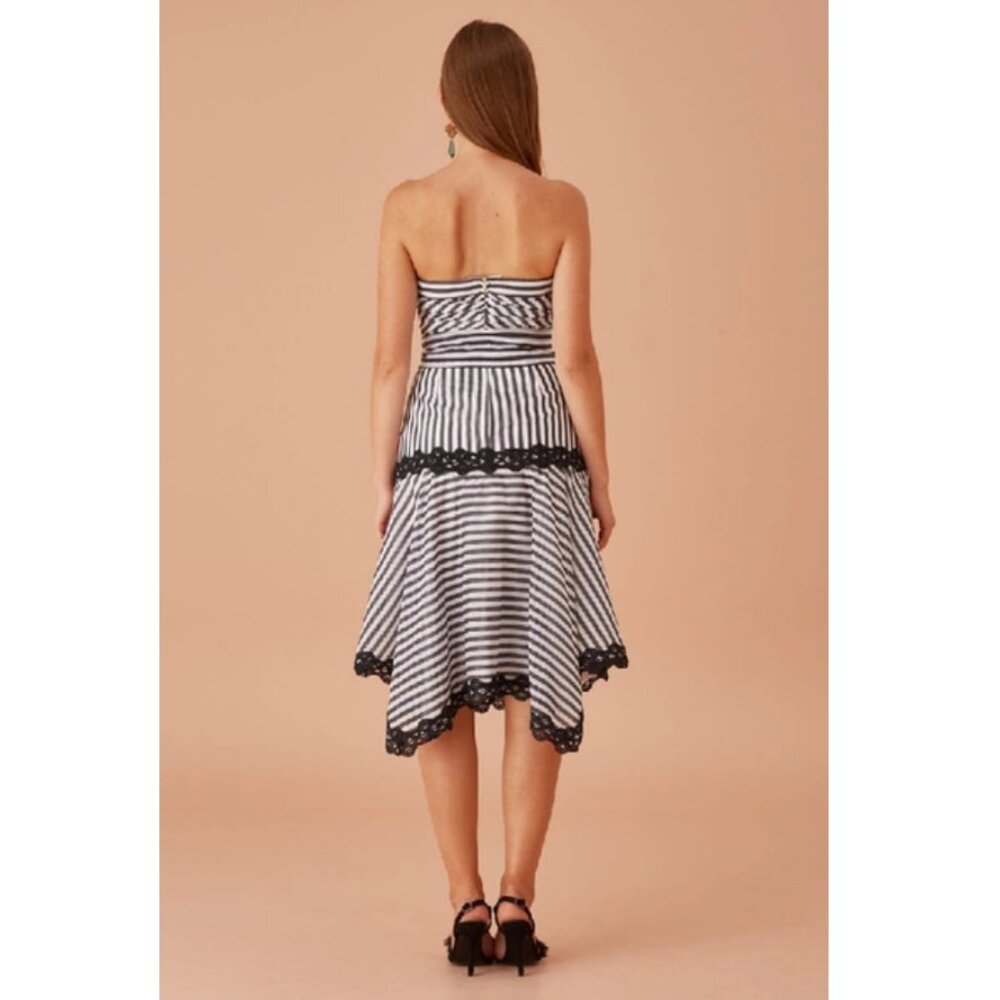 Keepsake Guardian Midi Dress Navy Stripe - Picture 4 of 4